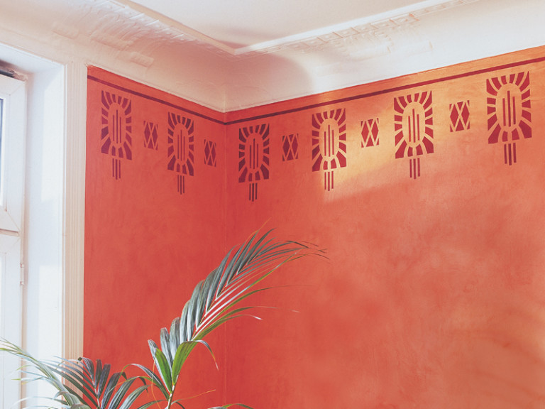 Decorazioni murali con stencil