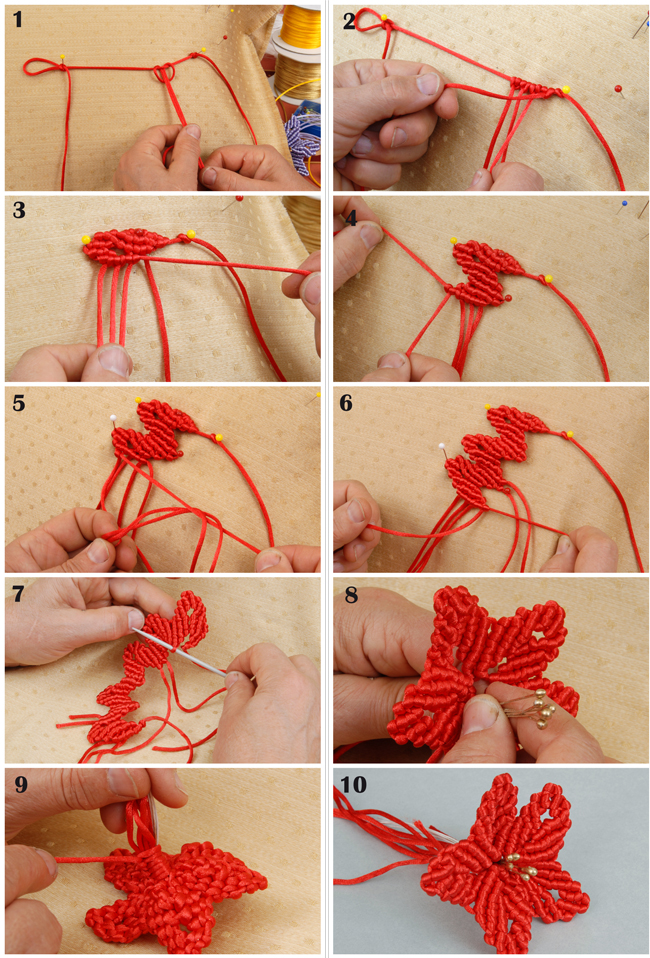 Макраме для цветов для начинающих