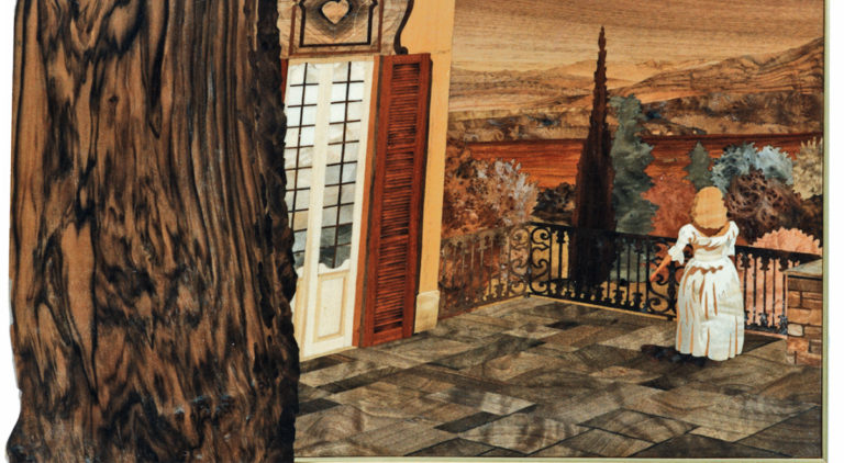 Quadro intarsiato: terrazza panoramica