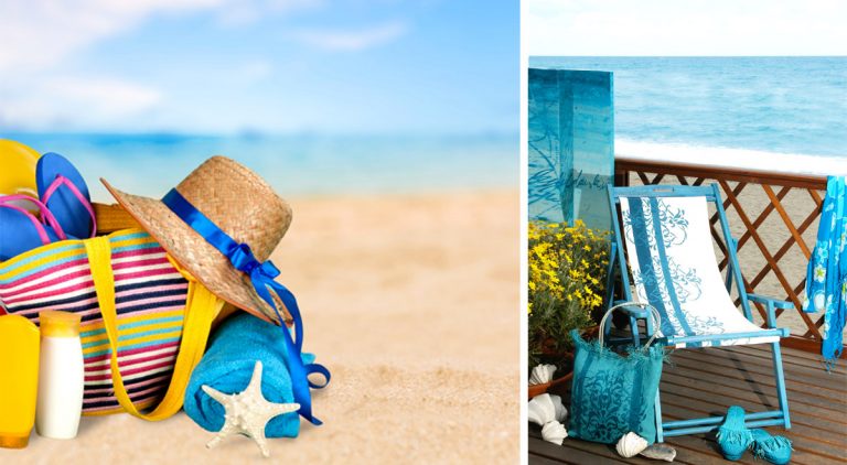 Sdraio decorata fai da te e idee utili per la spiaggia