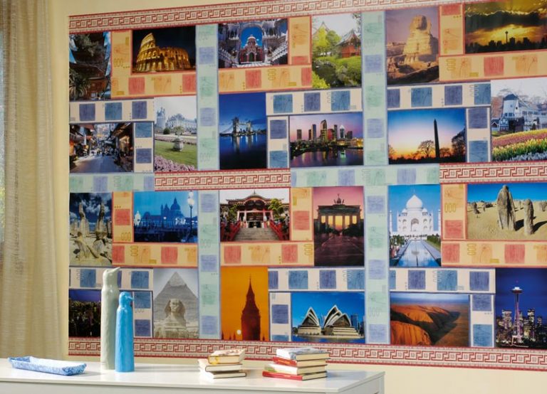 Collage foto fai da te | Le foto ricordo al muro