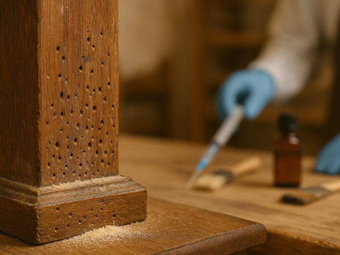 come eliminare i tarli del legno