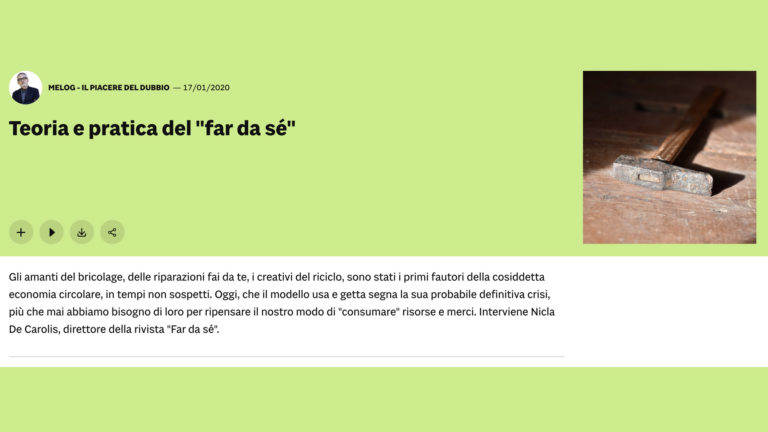 “FAR DA SÉ” a RADIO 24