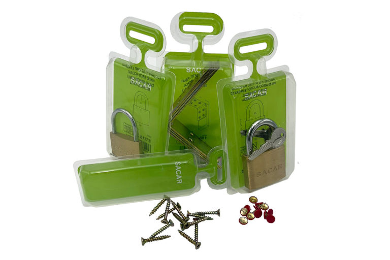 Accessori e minuteria con imballi riciclabili SACAR