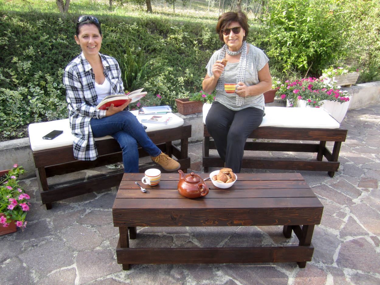 Tavolino con panche fai da te per il giardino panche fai da te