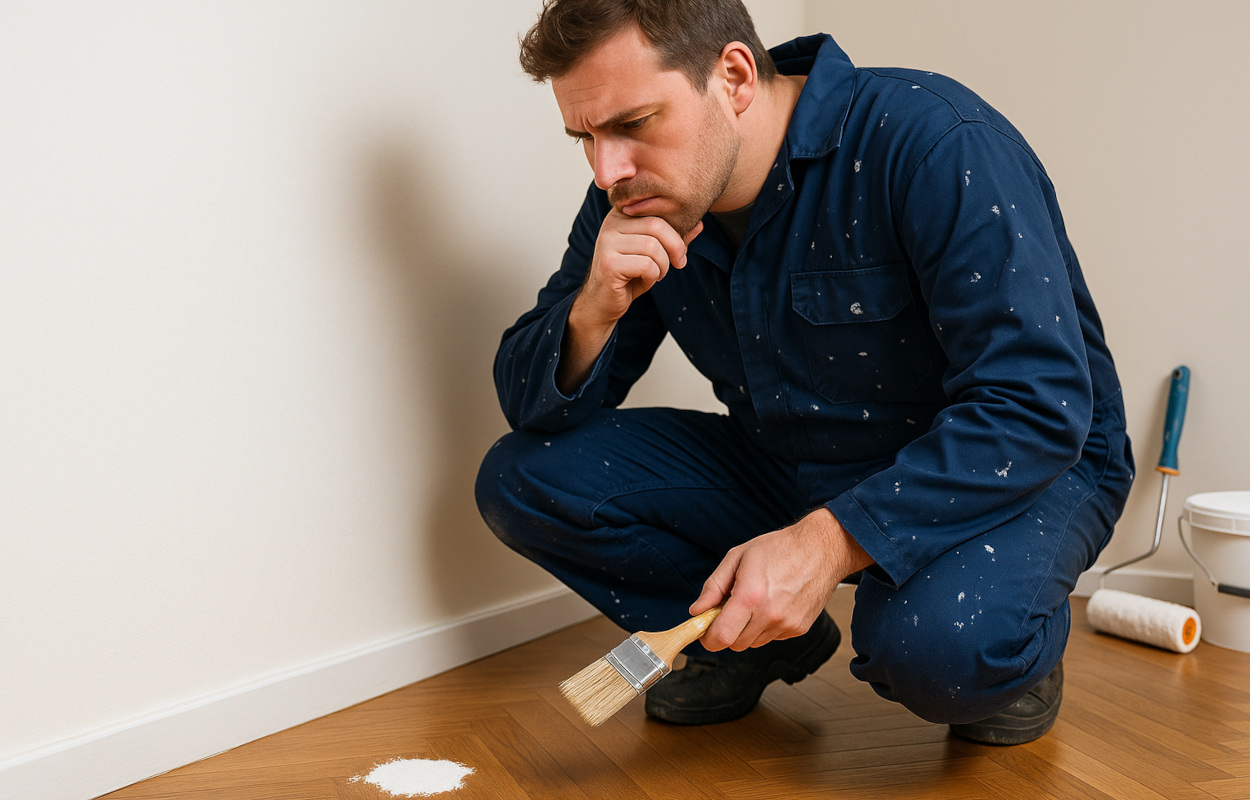 come rimuovere macchie di vernice