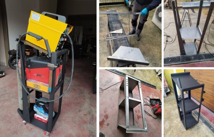 carrello per saldatrice