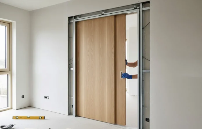 installare una porta scorrevole in legno