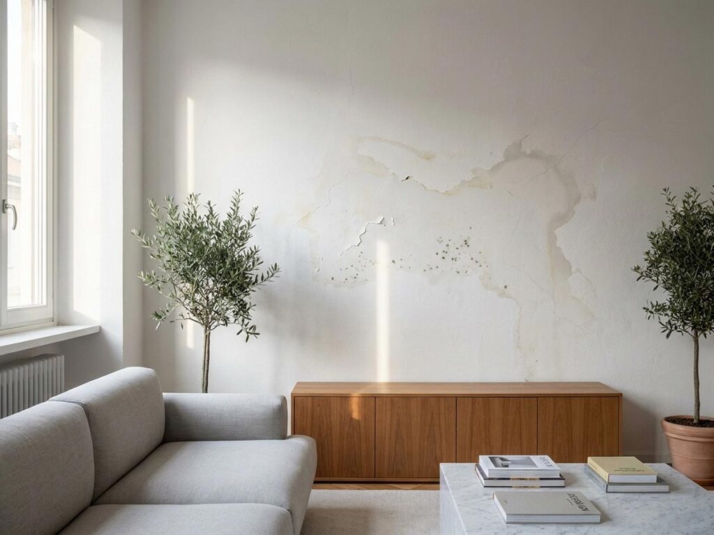 Perdita acqua nel muro