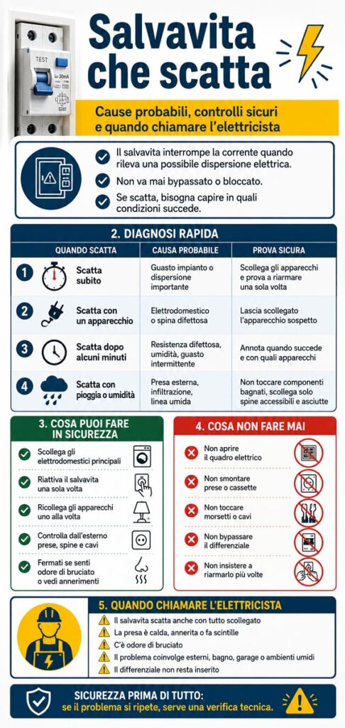 salvavita che scatta